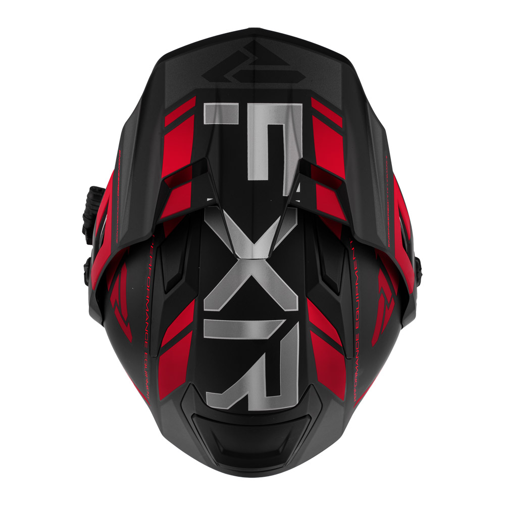 Мотошлем FXR Maverick X с подогревом черный красный