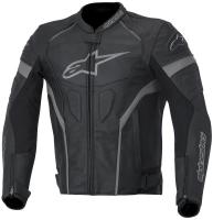 Мотокуртка кожаная Alpinestars GP Plus антрацитовый черный