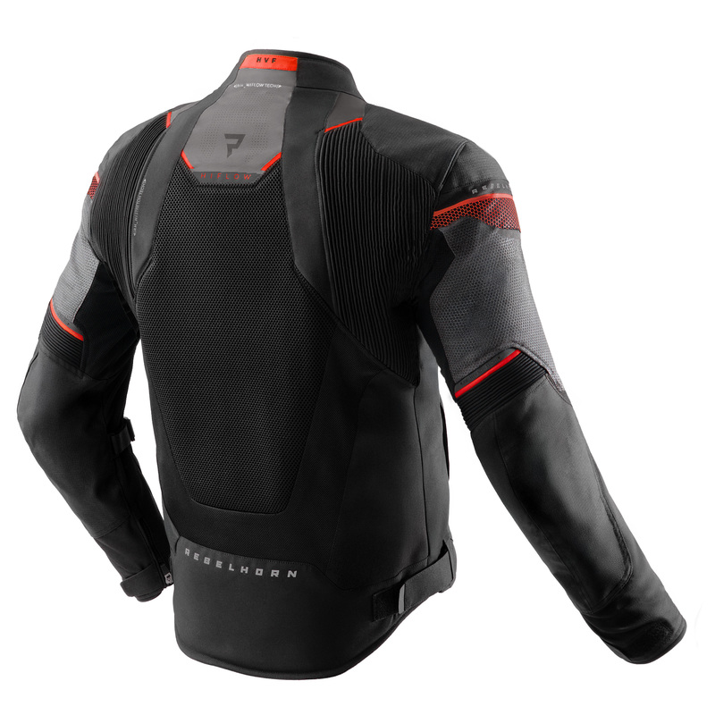 Мотокуртка текстильная Rebelhorn HiflowV черный/серый/красный