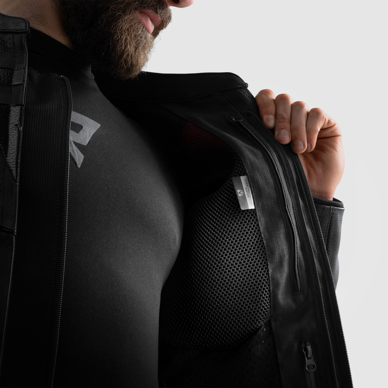 Мотокуртка кожаная Rebelhorn Vandal 2 черный