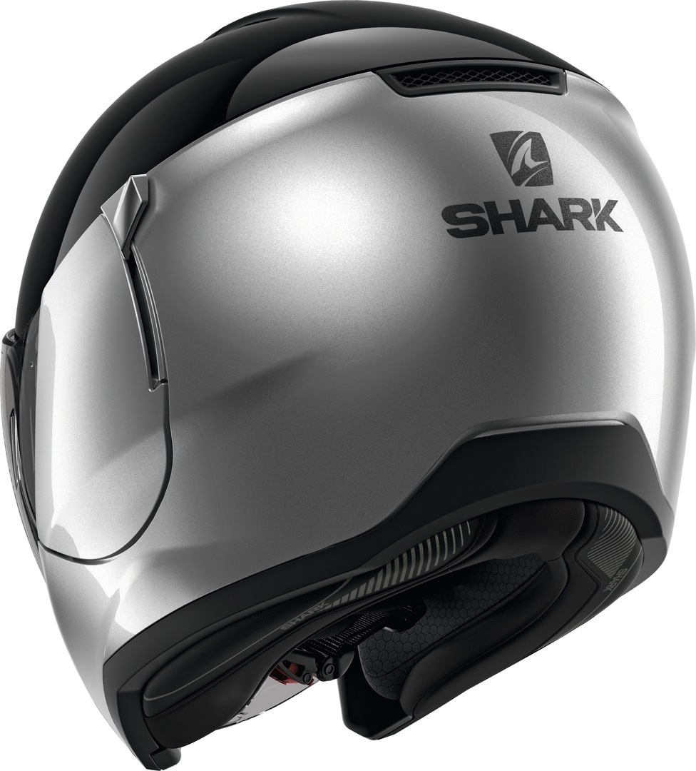 Мотошлем Shark Citycruiser Dual Blank черный серебристый