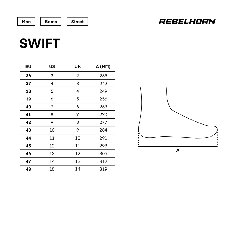 Мотоботы Rebelhorn Swift черный