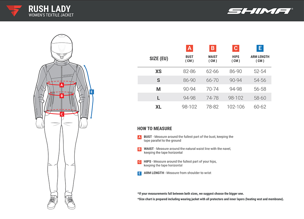 Мотокуртка женская текстильная SHIMA RUSH черный