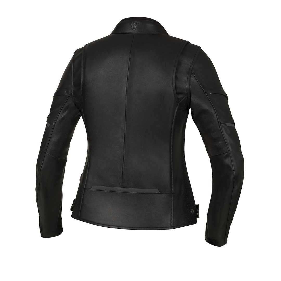 Мотокуртка женская кожаная Seca Darkside TFL D3O черный