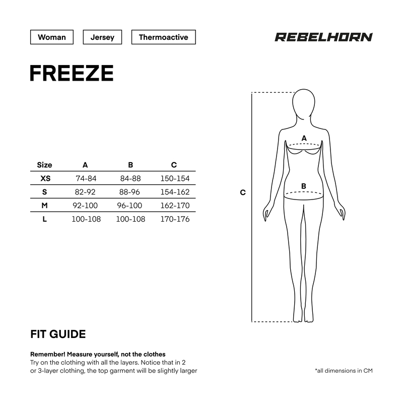 Термофутболка женская Rebelhorn Freeze II черный