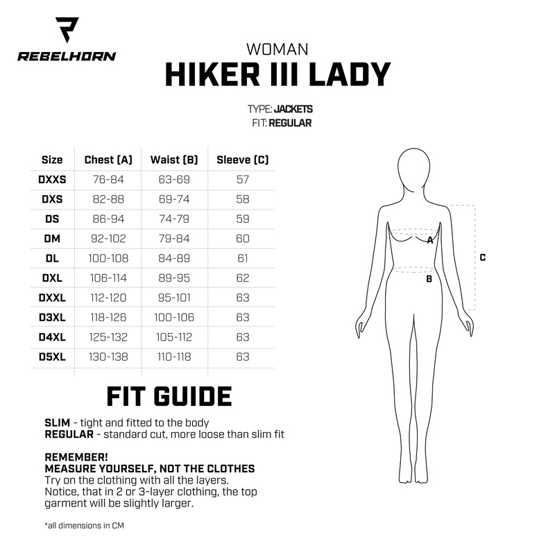 Мотокуртка женская текстильная Rebelhorn HikerIII черный