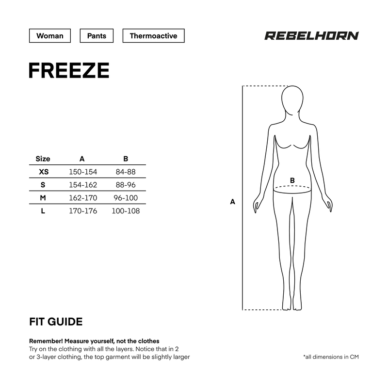 Термокальсоны женские Rebelhorn Freeze II черный