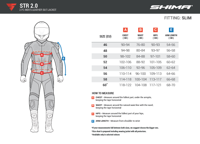 Мотокуртка кожаная SHIMA STR 2.0 красный