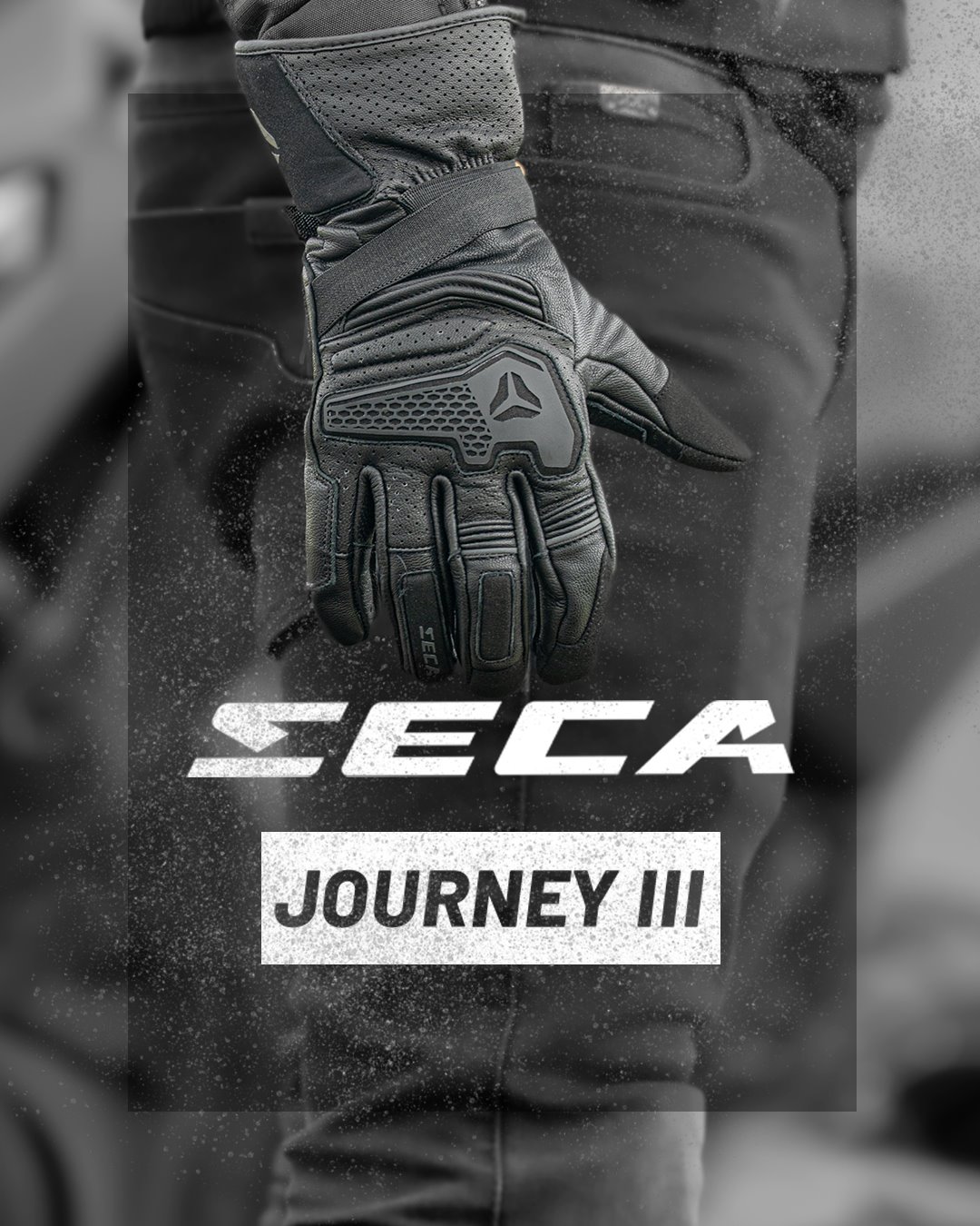 Мотоперчатки кожаные Seca Journey III черный