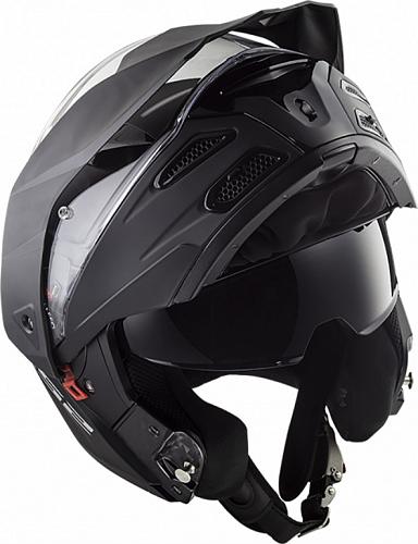 Мотошлем LS2 FF324 Metro Evo P/J матовый черный