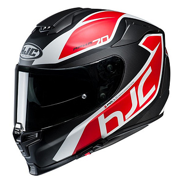 Мотошлем HJC R-PHA-70 Pinot черный красный - магазин Motostyles