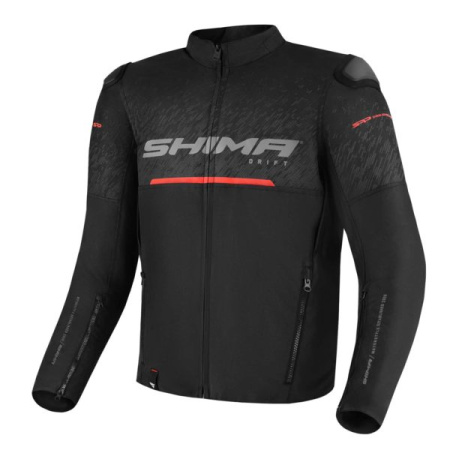 Мотокуртка текстильная SHIMA DRIFT черный - магазин Motostyles
