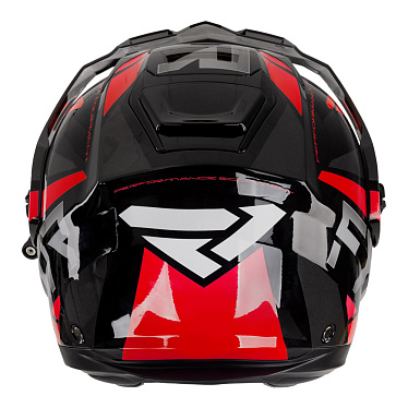 Мотошлем FXR Maverick X с подогревом черный красный