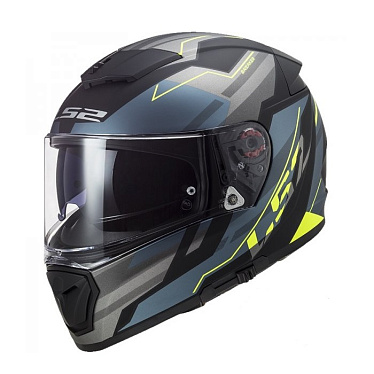 Мотошлем LS2 FF390 Breaker Beta Cobalt желтый - магазин Motostyles