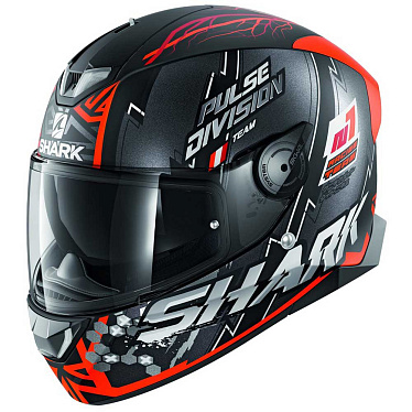 Мотошлем Shark Skwal 2.2 Noxxys черный/серый/красный/матовый - магазин Motostyles