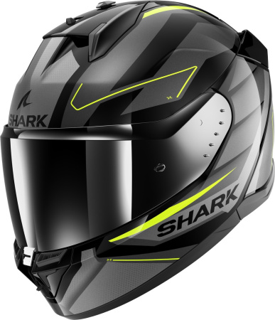 Мотошлем Shark D-Skwal 3 SIZLER черный/серый/флуо - магазин Motostyles