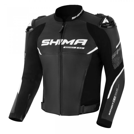 Мотокуртка кожаная SHIMA BANDIT 2.0 черный - магазин Motostyles