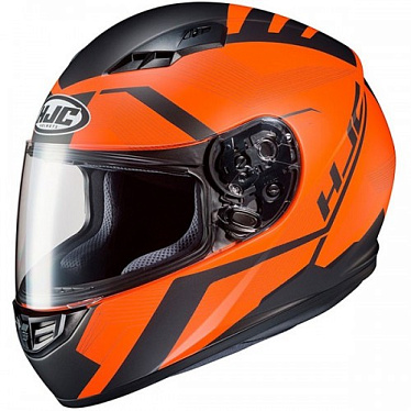 Мотошлем HJC CS-15 Faren черный оранжевый - магазин Motostyles