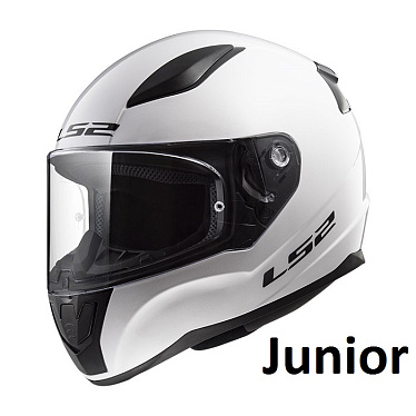 Мотошлем детский LS2 FF353 Rapid MINI белый - магазин Motostyles