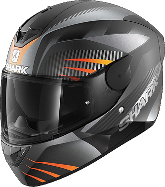 Мотошлем Shark D-Skwal 2 Mercurium черный/серый/желтый - магазин Motostyles