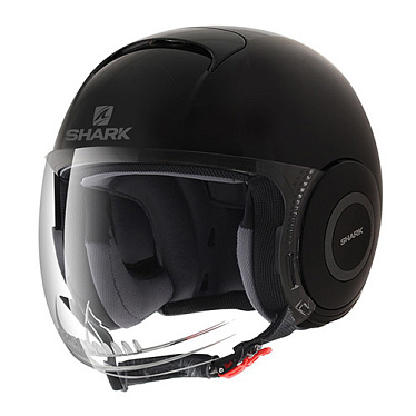 Мотошлем Shark Micro Blank матовый черный - магазин Motostyles