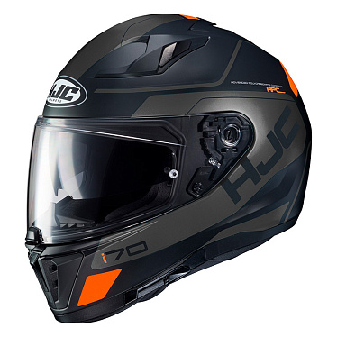 Мотошлем HJC i70 Karon черный серый - магазин Motostyles