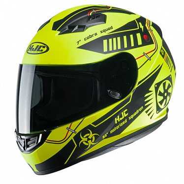 Мотошлем HJC CS-15 Tarex черный/флуо/желтый - магазин Motostyles