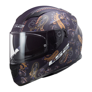 Мотошлем LS2 FF320 Stream Evo Pasly матовый фиолетовый - магазин Motostyles