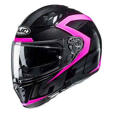 Мотошлем HJC i70 Asto черный розовый - магазин Motostyles