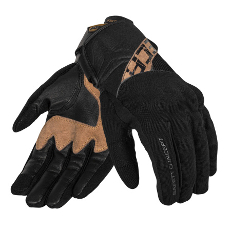 Мотоперчатки комбинированные Seca X-Stretch II коричневый - магазин Motostyles