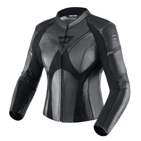 Мотокуртка женская кожаная Rebelhorn Rebel черный - магазин Motostyles
