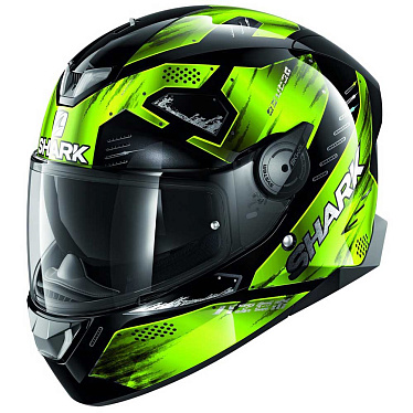 Мотошлем Shark Skwal 2.2 Venger черный желтый - магазин Motostyles