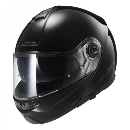 Мотошлем LS2 FF325 Strobe Snow глянцевый черный - магазин Motostyles