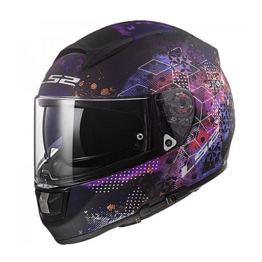 Мотошлем LS2 FF397 Vector Cosmos матовый/черный/розовый - магазин Motostyles
