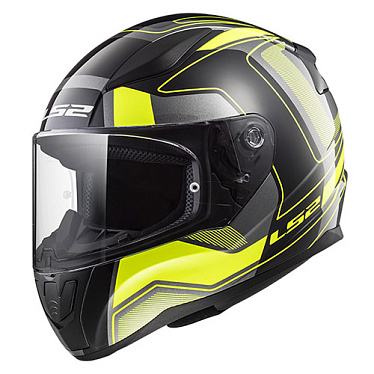 Мотошлем LS2 FF353 Rapid Carrera матовый/черный/желтый - магазин Motostyles