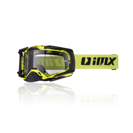 Мотоочки IMX DUST Graphic флуо желтый/черный/матовый - магазин Motostyles