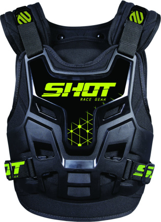 Защита груди Shot AIRFLOW черн/желт неон - магазин Motostyles