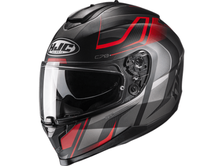 Мотошлем HJC C70 Lantic черный красный - магазин Motostyles