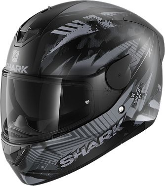 Мотошлем Shark D-Skwal 2 Penxa черный/матовый/серый - магазин Motostyles