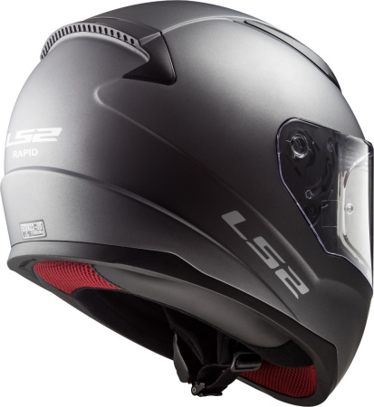 Мотошлем LS2 FF353 Rapid Single серый матовый - магазин Motostyles