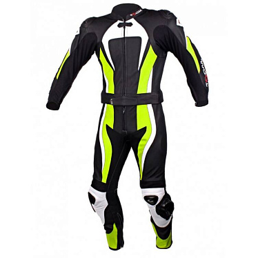 Мотокомбинезон Tschul 575 черный/белый/флуо - магазин Motostyles