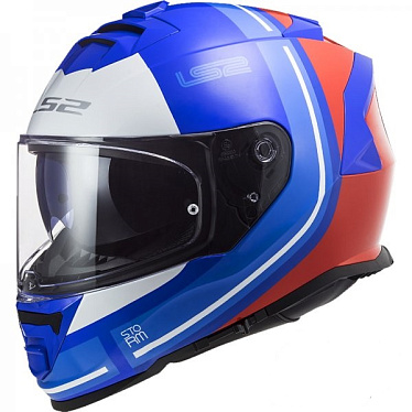 Мотошлем LS2 FF800 Storm Slant синий красный - магазин Motostyles