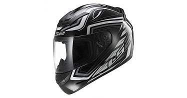 Мотошлем LS2 FF352 Rookie Ranger черный белый - магазин Motostyles