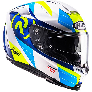 Мотошлем HJC R-PHA-70 LIF синий/белый/желтый - магазин Motostyles