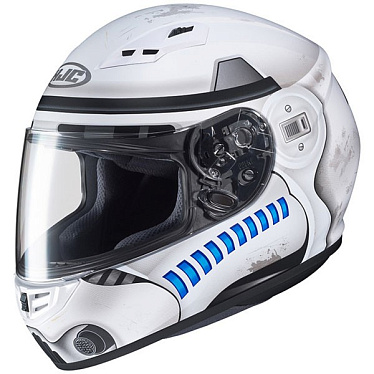 Мотошлем HJC CS-15 Stormtroper белый синий - магазин Motostyles