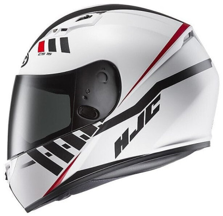 Мотошлем HJC CS-15 Space белый красный - магазин Motostyles