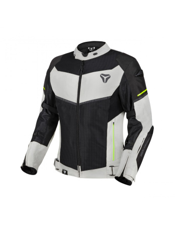 Мотокуртка текстильная Seca Stream Evo черный серый - магазин Motostyles