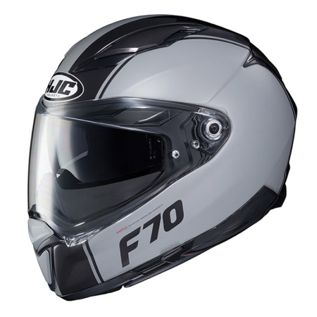 Мотошлем HJC F70 Mago серый черный - магазин Motostyles