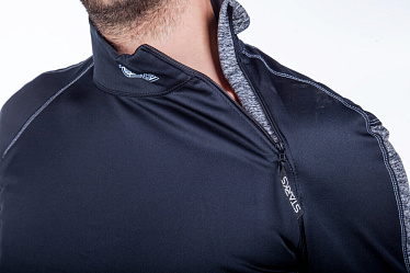Термофутболка Starks Warm Long shirt Extreme черный серый - магазин Motostyles