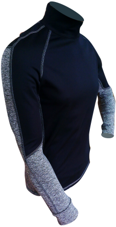 Термофутболка Starks Warm Long shirt Extreme черный серый - магазин Motostyles